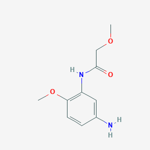 molecular formula C10H14N2O3 B1320400 N-(5-amino-2-methoxyphenyl)-2-methoxyacetamide CAS No. 926194-19-6