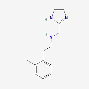 molecular formula C13H17N3 B13204007 (1H-Imidazol-2-ylmethyl)[2-(2-methylphenyl)ethyl]amine 