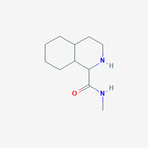 molecular formula C11H20N2O B13204025 N-Methyl-decahydroisoquinoline-1-carboxamide 