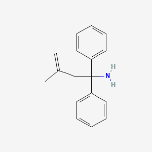 molecular formula C17H19N B13204027 3-Methyl-1,1-diphenylbut-3-en-1-amine 