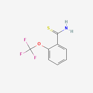 molecular formula C8H6F3NOS B1320404 2-(Trifluoromethoxy)thiobenzamide CAS No. 926247-77-0