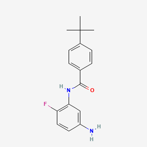molecular formula C17H19FN2O B1320405 N-(5-Amino-2-fluorophenyl)-4-(tert-butyl)benzamide CAS No. 926195-88-2