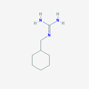 molecular formula C8H17N3 B13204057 N-(Cyclohexylmethyl)guanidine 