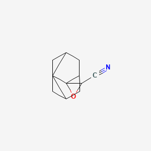 molecular formula C12H15NO B13204078 Spiro[adamantane-2,2'-oxirane]-3'-carbonitrile 