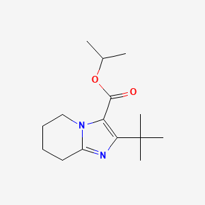 molecular formula C15H24N2O2 B13204161 Propan-2-yl 2-tert-butyl-5H,6H,7H,8H-imidazo[1,2-a]pyridine-3-carboxylate 