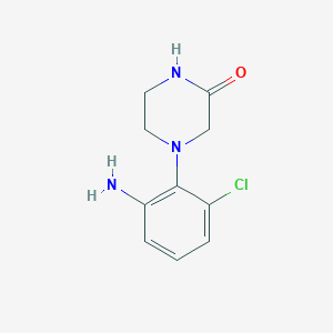 molecular formula C10H12ClN3O B1320427 4-(2-Amino-6-chlorophenyl)piperazin-2-one CAS No. 926260-60-8