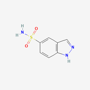 molecular formula C7H7N3O2S B13204297 1H-indazole-5-sulfonamide 