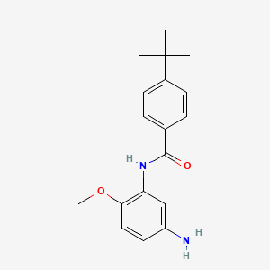 molecular formula C18H22N2O2 B1320432 N-(5-Amino-2-methoxyphenyl)-4-(tert-butyl)-benzamide CAS No. 926212-83-1