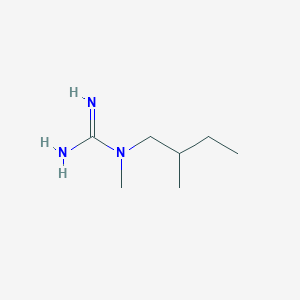 molecular formula C7H17N3 B13204340 1-Methyl-1-(2-methylbutyl)guanidine 