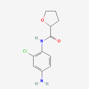 N-(4-amino-2-chlorophenyl)oxolane-2-carboxamide