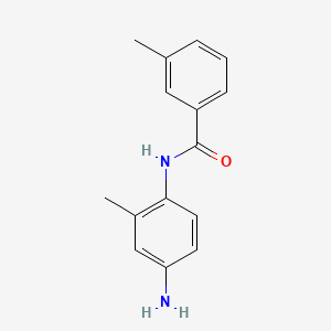 molecular formula C15H16N2O B1320436 N-(4-Amino-2-methylphenyl)-3-methylbenzamide CAS No. 926194-81-2