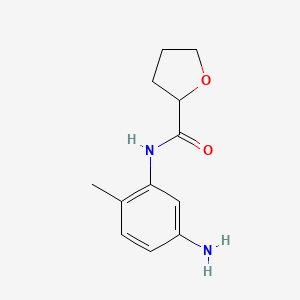 molecular formula C12H16N2O2 B1320438 N-(5-amino-2-methylphenyl)oxolane-2-carboxamide CAS No. 926197-27-5