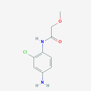 molecular formula C9H11ClN2O2 B1320443 N-(4-氨基-2-氯苯基)-2-甲氧基乙酰胺 CAS No. 926219-03-6