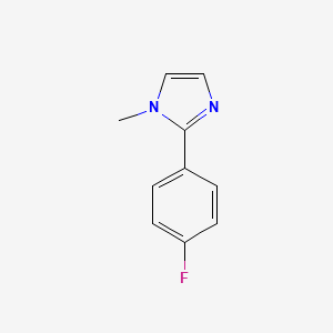 molecular formula C10H9FN2 B13204461 2-(4-Fluoro-phenyl)-1-methyl-1h-imidazole 