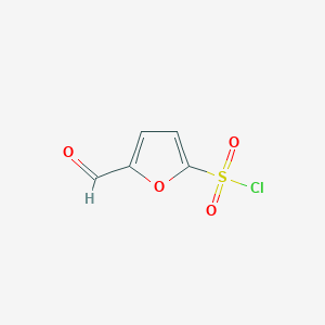 molecular formula C5H3ClO4S B13204490 5-Formylfuran-2-sulfonyl chloride 