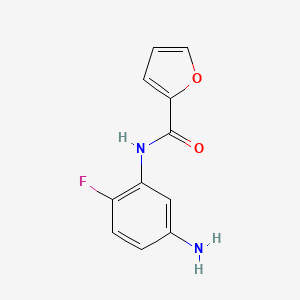 molecular formula C11H9FN2O2 B1320450 N-(5-amino-2-fluorophenyl)furan-2-carboxamide CAS No. 926223-38-3
