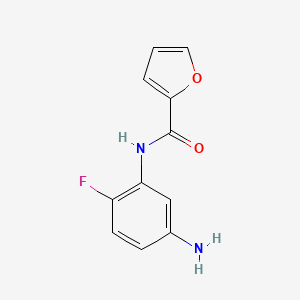 molecular formula C11H9FN2O2 B1320450 N-(5-Amino-2-fluorophenyl)-2-furamide CAS No. 926223-38-3