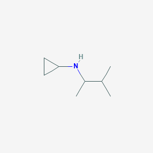 molecular formula C8H17N B1320451 N-(3-Methylbutan-2-yl)cyclopropanamine CAS No. 926204-43-5