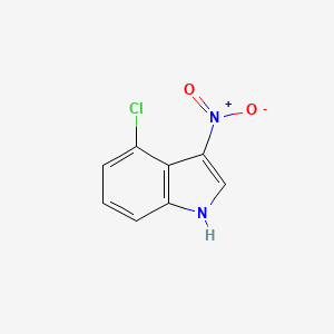 molecular formula C8H5ClN2O2 B13204537 4-Chloro-3-nitro-1H-indole 