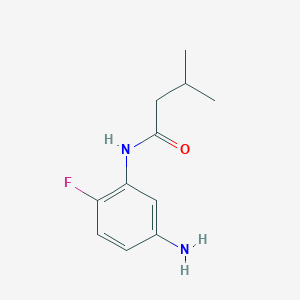 molecular formula C11H15FN2O B1320455 N-(5-Amino-2-fluorophenyl)-3-methylbutanamide CAS No. 926252-88-2