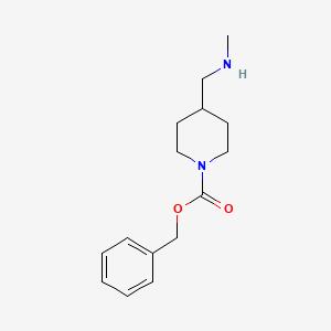 molecular formula C15H22N2O2 B1320467 Benzyl 4-((methylamino)methyl)piperidine-1-carboxylate CAS No. 876316-35-7