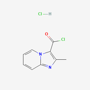 molecular formula C9H8Cl2N2O B1320469 2-Methylimidazo[1,2-a]pyridine-3-carbonyl chloride hydrochloride CAS No. 35726-81-9
