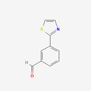 molecular formula C10H7NOS B1320473 3-Thiazol-2-yl-benzaldehyde CAS No. 885465-97-4