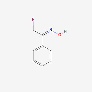 molecular formula C8H8FNO B13204730 N-(2-fluoro-1-phenylethylidene)hydroxylamine 