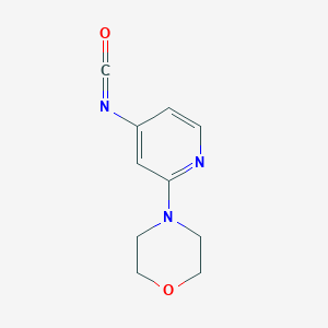 molecular formula C10H11N3O2 B1320476 4-(4-Isocyanatopyridin-2-yl)morpholine CAS No. 876316-43-7