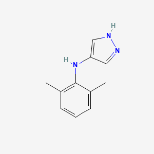 molecular formula C11H13N3 B13204762 N-(2,6-dimethylphenyl)-1H-pyrazol-4-amine 