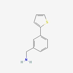 molecular formula C11H11NS B1320478 (3-Thien-2-ylphenyl)methylamine CAS No. 859850-86-5