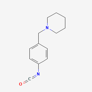 molecular formula C13H16N2O B1320479 1-(4-异氰酸苯基)哌啶 CAS No. 879896-46-5