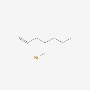 molecular formula C8H15Br B13204790 4-(Bromomethyl)hept-1-ene 