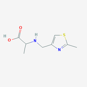 molecular formula C8H12N2O2S B13204817 ((2-Methylthiazol-4-yl)methyl)alanine 
