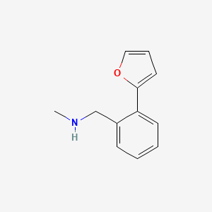 molecular formula C12H13NO B1320482 N-[2-(2-Furyl)benzyl]-N-methylamine CAS No. 859850-97-8