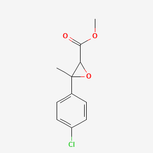 molecular formula C11H11ClO3 B13204829 Methyl 3-(4-chlorophenyl)-3-methyloxirane-2-carboxylate 