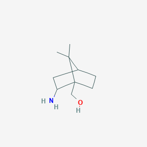molecular formula C10H19NO B13204860 (2-Amino-7,7-dimethylbicyclo[2.2.1]heptan-1-YL)methanol 
