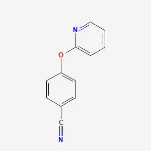 molecular formula C12H8N2O B1320488 4-(Pyridin-2-yloxy)benzonitrile CAS No. 270260-33-8