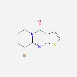 molecular formula C10H9BrN2OS B13204882 10-Bromo-6-thia-1,8-diazatricyclo[7.4.0.0,3,7]trideca-3(7),4,8-trien-2-one 