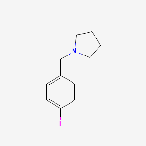 molecular formula C11H14IN B1320492 1-(4-Iodobenzyl)pyrrolidine CAS No. 858676-60-5