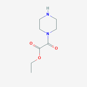 molecular formula C8H14N2O3 B13204921 Ethyl 2-oxo-2-(piperazin-1-yl)acetate 