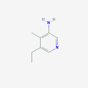 molecular formula C8H12N2 B13204948 5-Ethyl-4-methylpyridin-3-amine 