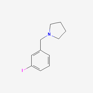 molecular formula C11H14IN B1320495 1-(3-碘苄基)吡咯烷 CAS No. 884507-44-2