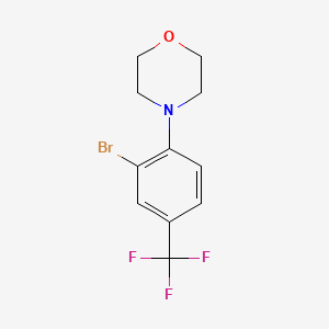 molecular formula C11H11BrF3NO B1320498 4-(2-Bromo-4-(trifluoromethyl)phenyl)morpholine CAS No. 892502-13-5