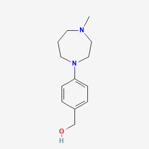 molecular formula C13H20N2O B1320501 [4-(4-甲基-1,4-二氮杂环戊-1-基)苯基]甲醇 CAS No. 898289-58-2