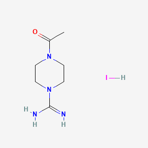 molecular formula C7H15IN4O B1320502 4-Acetyltetrahydro-1(2H)-pyrazinecarboximidamide hydroiodide CAS No. 849776-26-7
