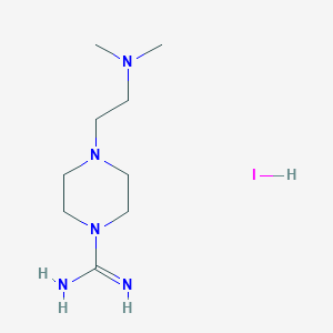 molecular formula C9H22IN5 B1320503 4-[2-(Dimethylamino)ethyl]piperazine-1-carboximidamide hydroiodide CAS No. 849777-24-8