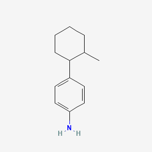 molecular formula C13H19N B13205032 4-(2-Methylcyclohexyl)aniline 