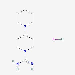 molecular formula C11H23IN4 B1320505 1,4'-Bipiperidine-1'-carboximidamide hydroiodide CAS No. 849776-34-7