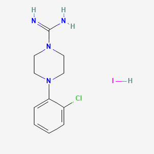 4-(2-Chlorophenyl)piperazine-1-carboximidamide hydroiodide